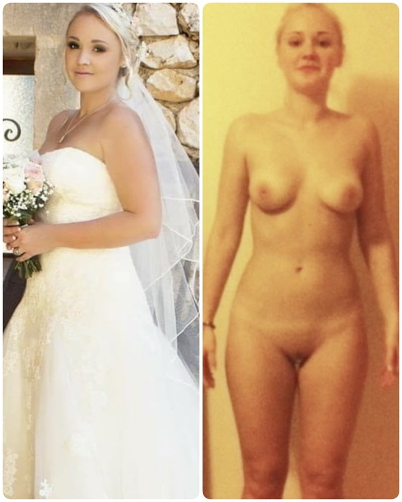 Brides Dressed undressed before after off unclothed exposed #101076745