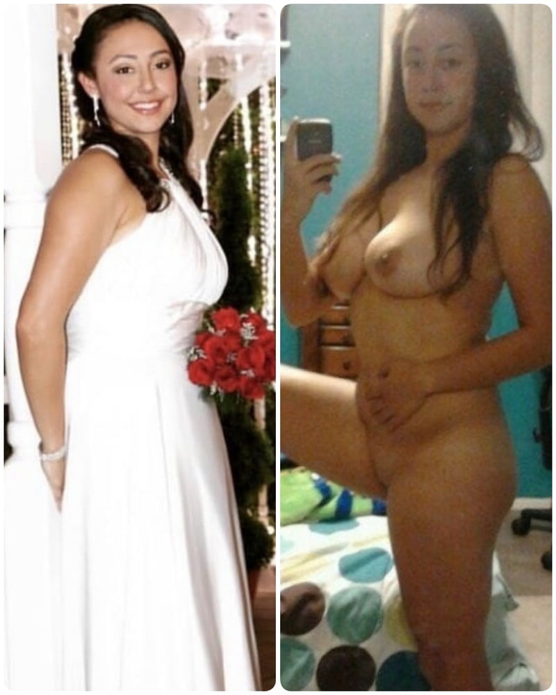 Brides Dressed undressed before after off unclothed exposed #101076823