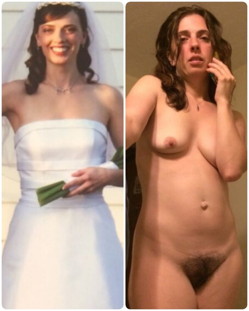 Brides Dressed undressed before after off unclothed exposed #101076976