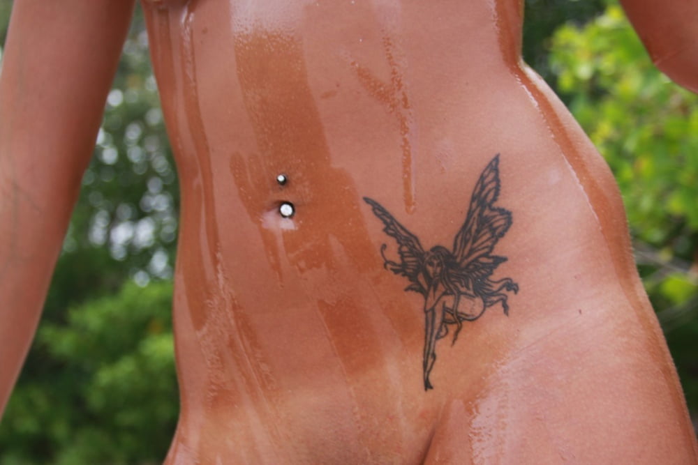 Cute tanned latina Gabrielle bikini posing nude outdoors #106629000