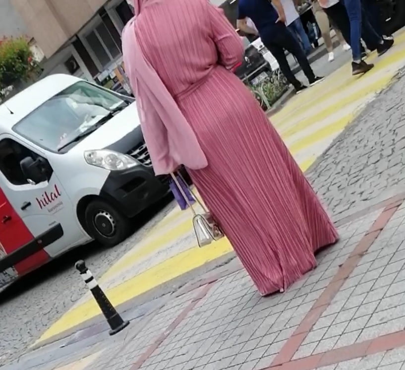 Hijab walking sexy ass and feet #89431403