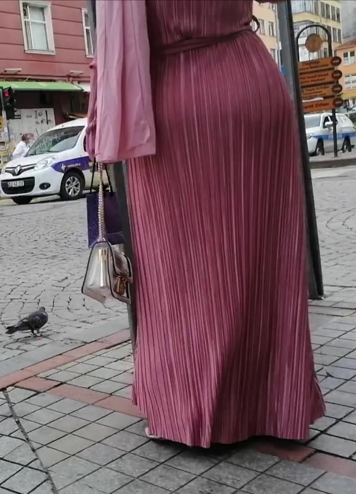 Hijab walking sexy ass and feet #89431406