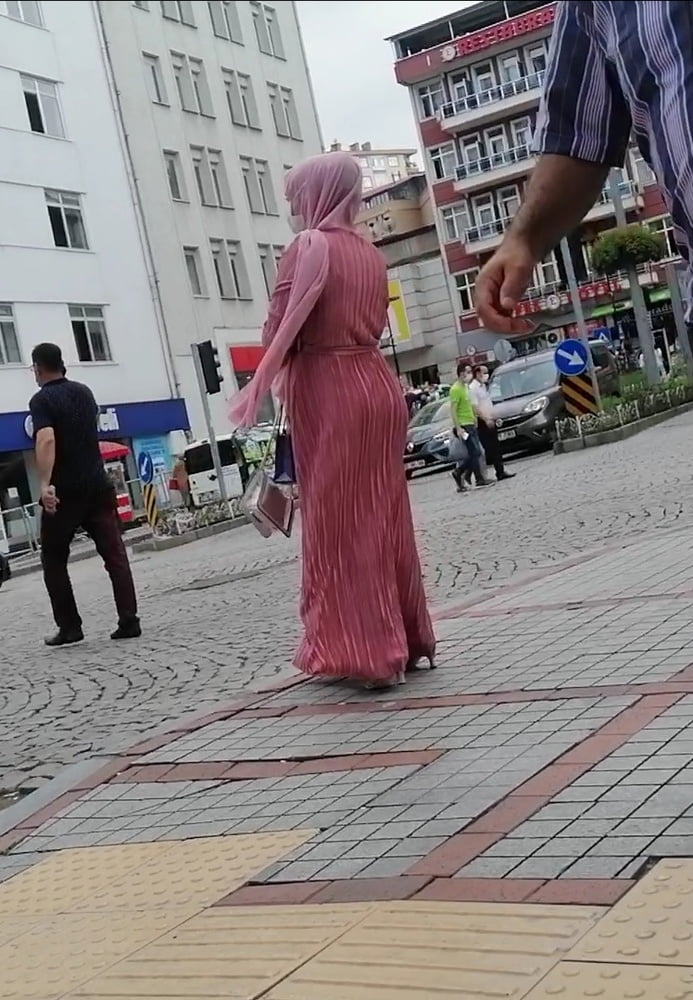 Hijab walking sexy ass and feet #89431421