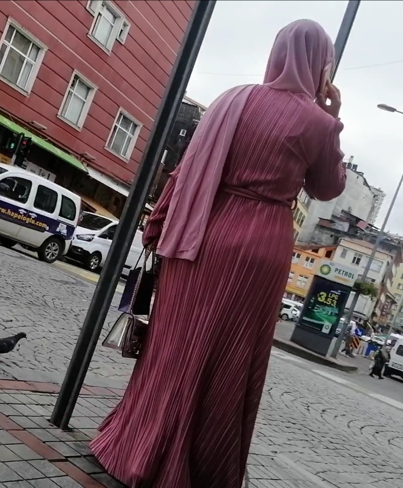 Hijab walking sexy ass and feet #89431502