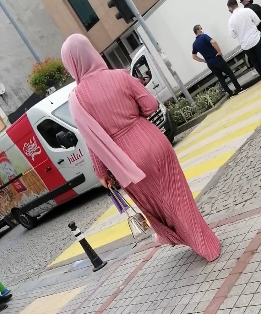 Hijab walking sexy ass and feet #89431505