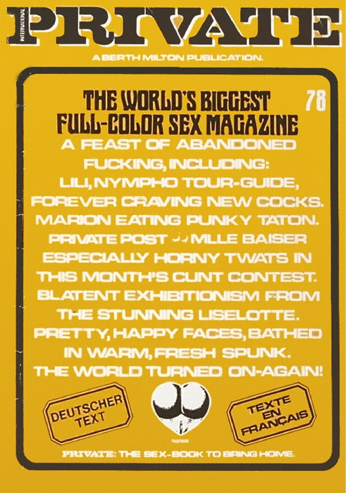 Vintage Retro Porno - Private Magazine - 078 #92294247