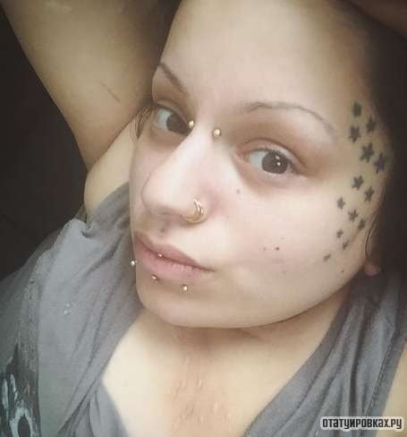 Face tattoo women. #91270420