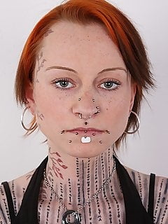 Face tattoo women. #91270946