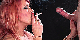 Smoking Sexy Tabako Weed Hooker Joint  Gif Mix #103309916
