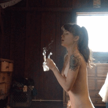 Smoking Sexy Tabako Weed Hooker Joint  Gif Mix #103309970