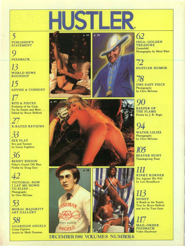 Hustler magazine (december 1981): nur nackte Bilder
 #95766629