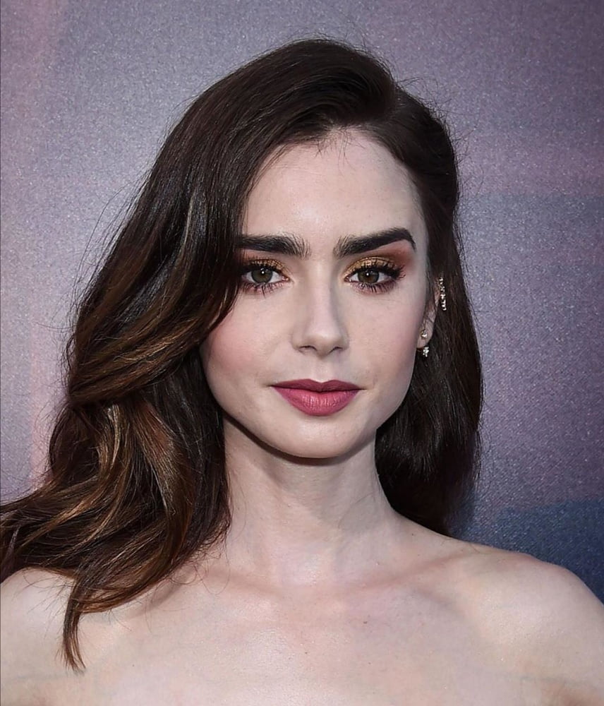 Lily Collins Jerk Off Challenge #104375436