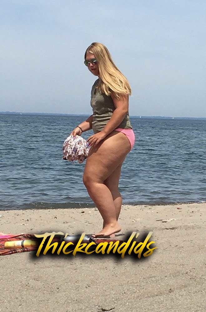 Thick White Blondie with super thick cellulite thighs!! BBW #91143923