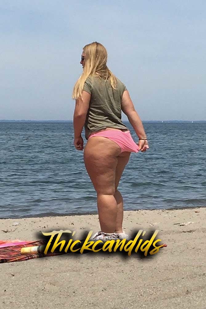 Thick White Blondie with super thick cellulite thighs!! BBW #91143945