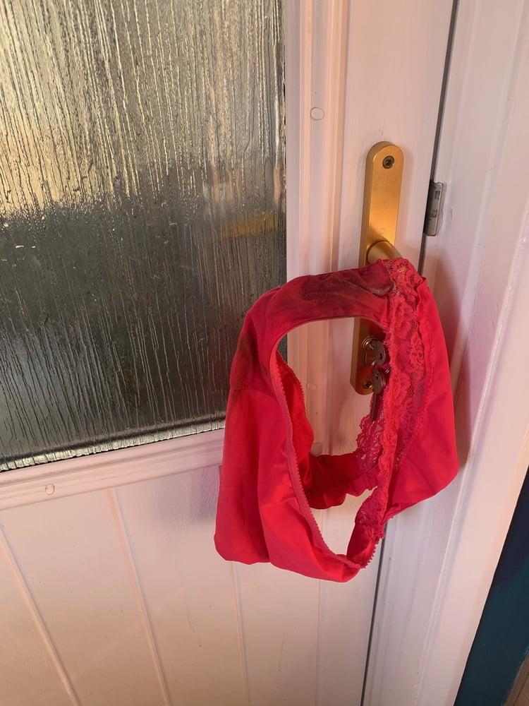 My Dirty Panties left on door handle ......... #100445287