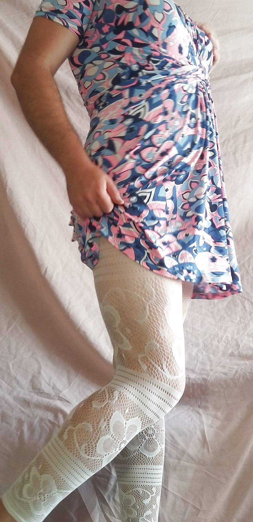 Sissy Boy Lovelaska and white lace legging #106945419