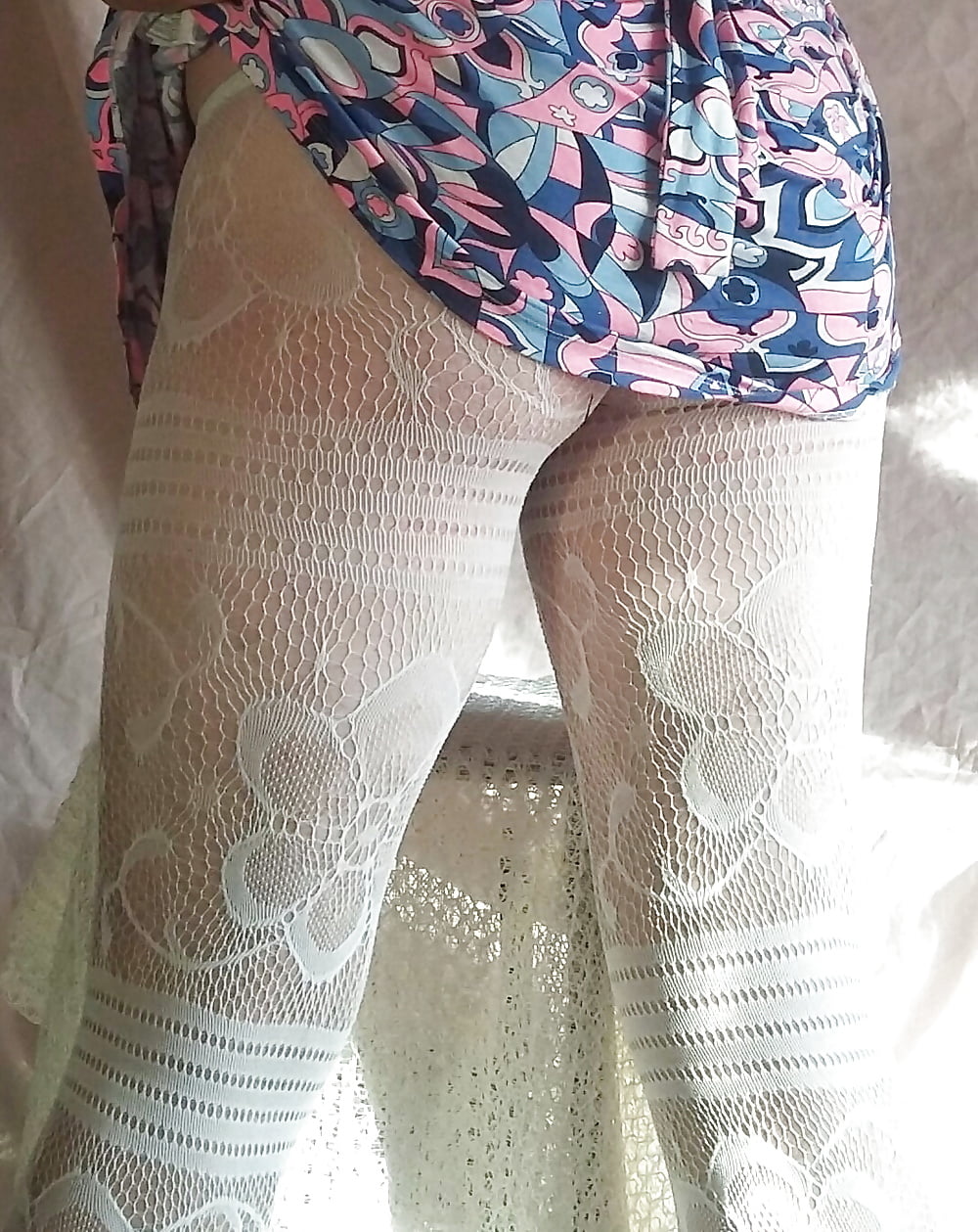 Sissy Boy Lovelaska and white lace legging #106945430