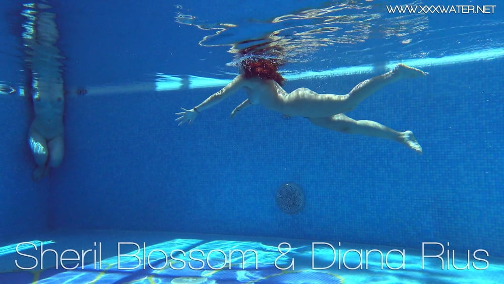 Sheril and Diana Rius Underwater Swimming Pool Erotics #106700884