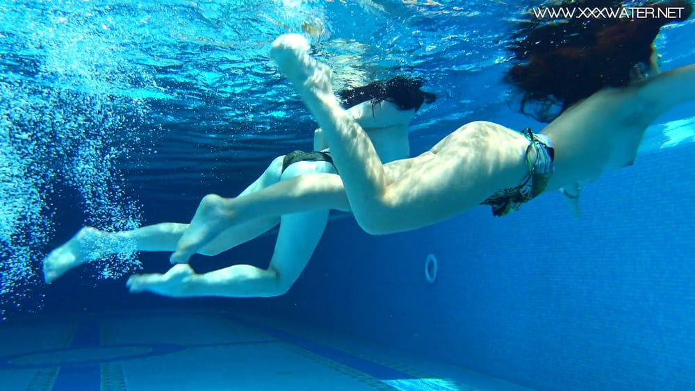 Sheril and Diana Rius Underwater Swimming Pool Erotics #106700927