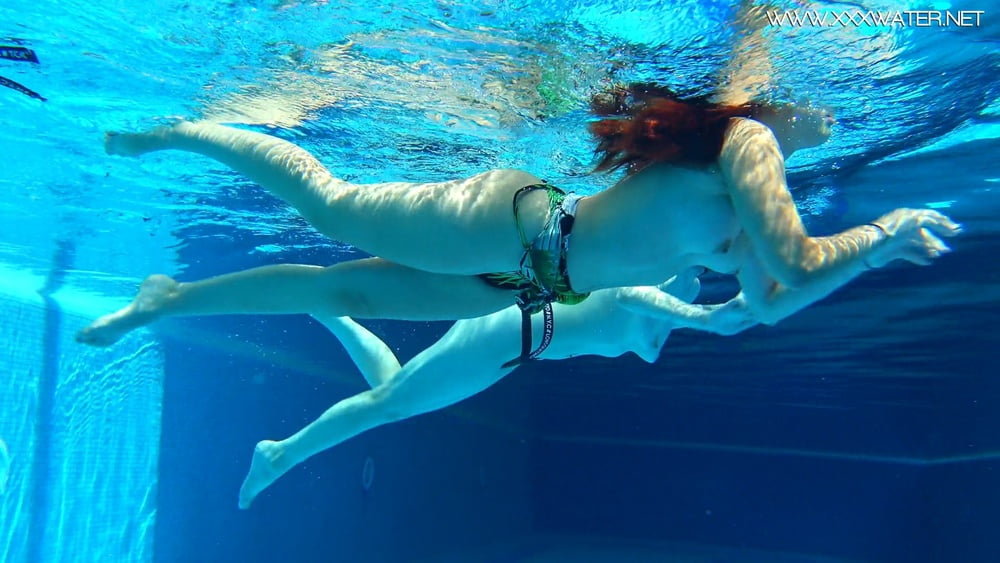 Sheril and Diana Rius Underwater Swimming Pool Erotics #106700929