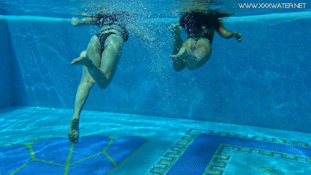 Sheril and Diana Rius Underwater Swimming Pool Erotics #106700944