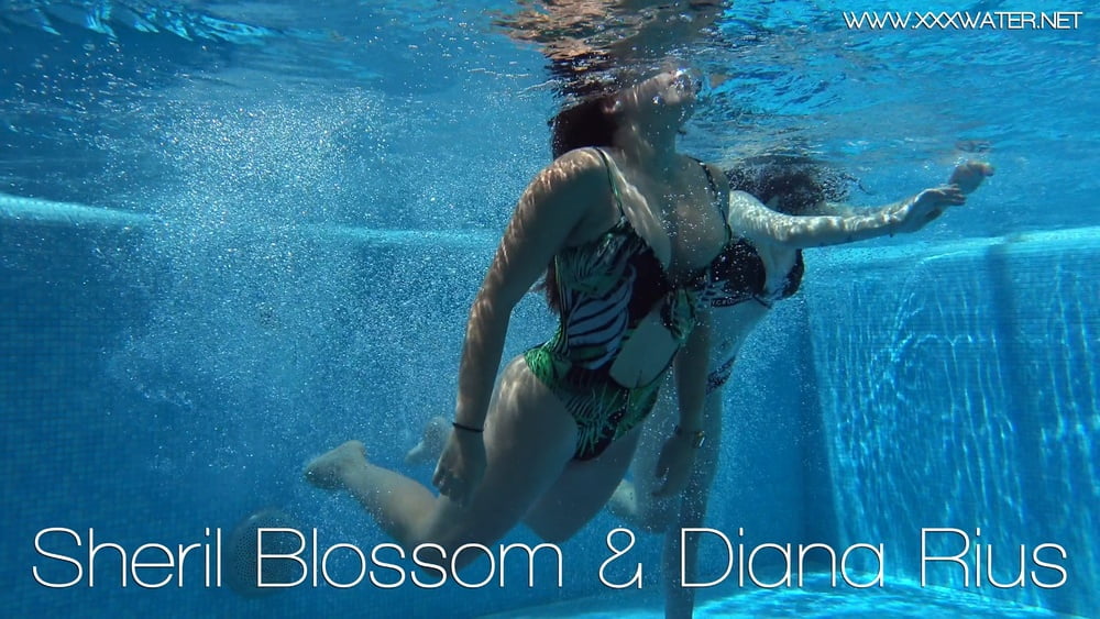 Sheril and Diana Rius Underwater Swimming Pool Erotics #106700952