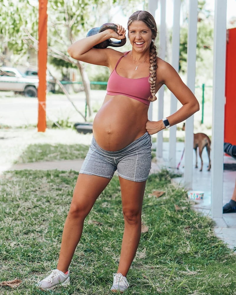 Pregnant amateur Megan with huge belly #79930748