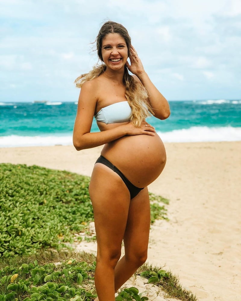 Pregnant amateur Megan with huge belly #79930775