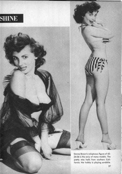 Donna brown, modello vintage del 1950
 #105122148