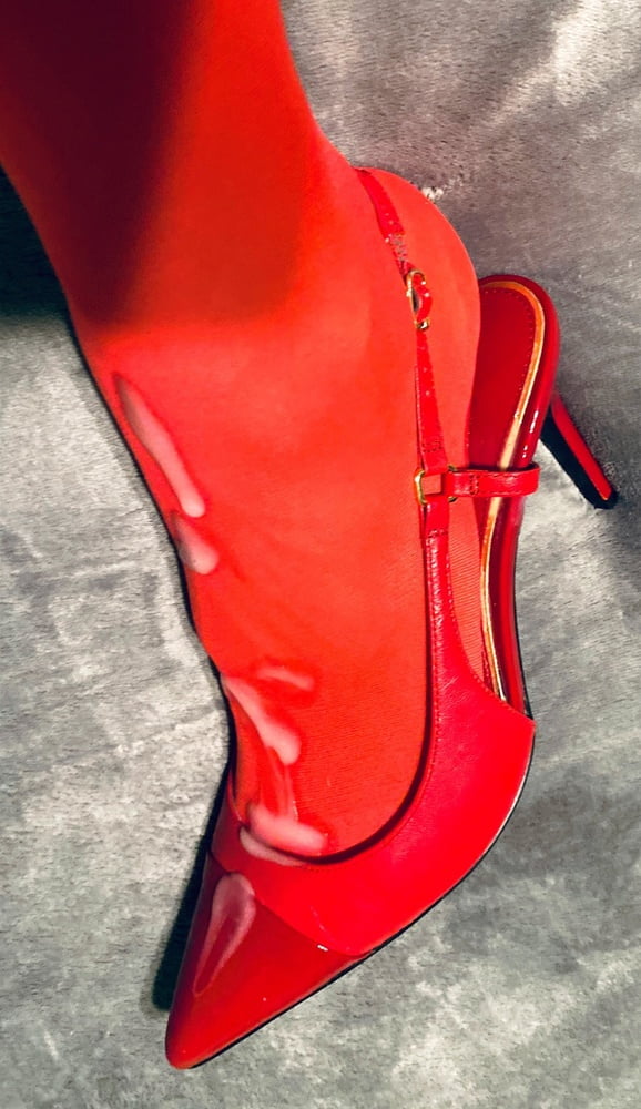 My red nylon-heels #89318293