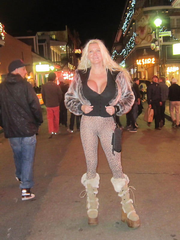 BLONDE FAKE TIT MILF #104357282