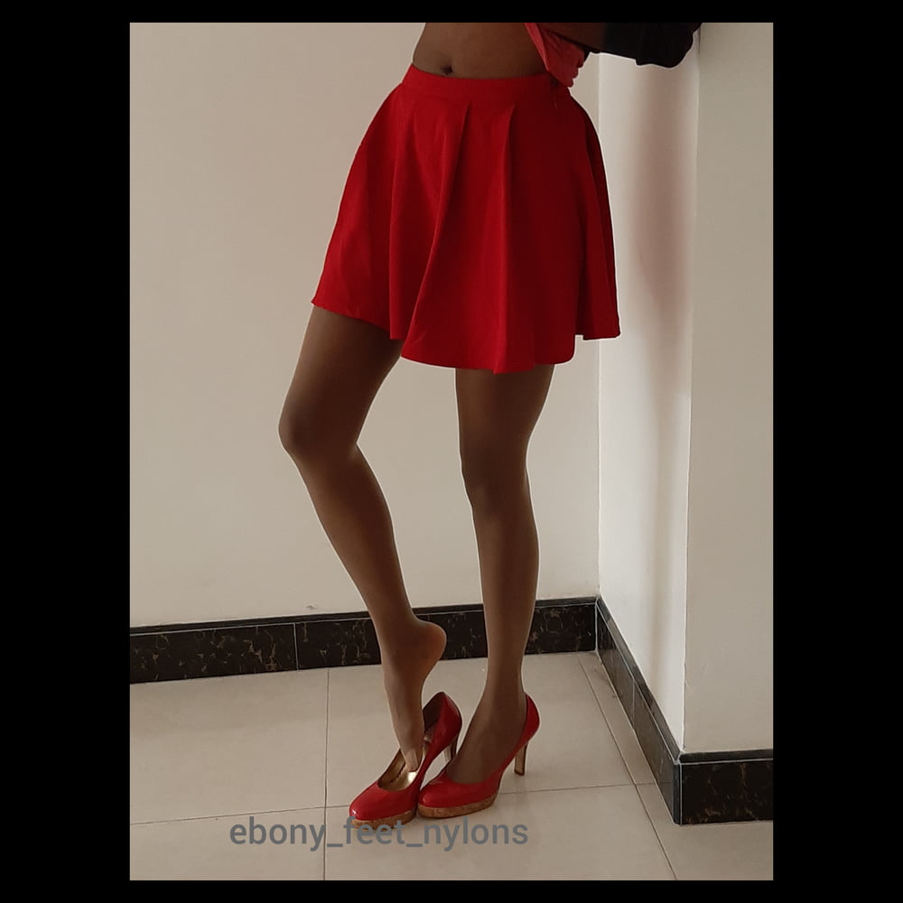 My red Highheels #107154398