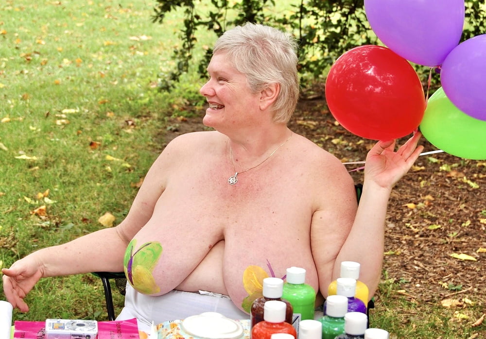 Nudist Granny Shows off Nice Huge Tits #79906947