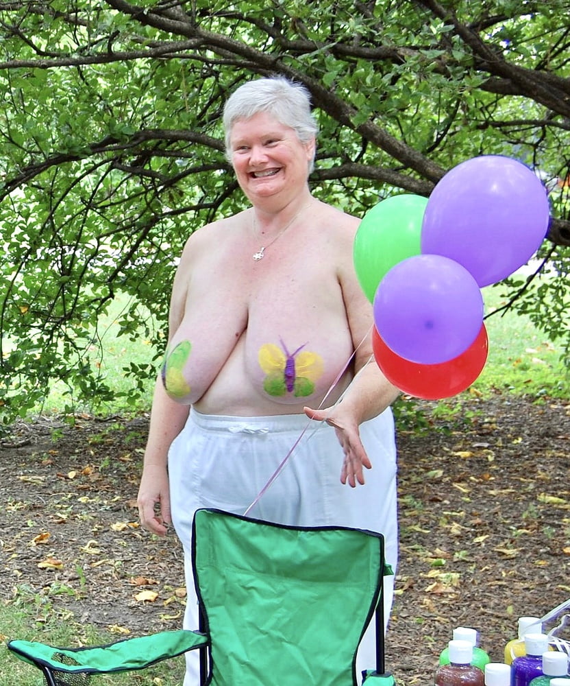 Nudist Granny Shows off Nice Huge Tits #79906959