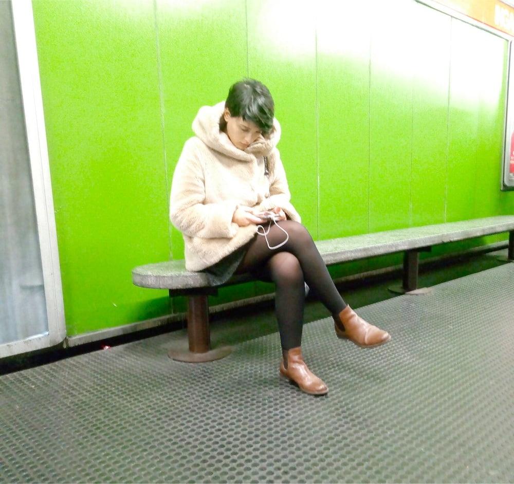 Street Pantyhose - Stations and Trains #96803247
