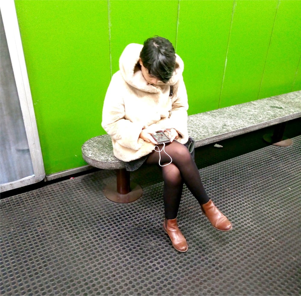 Street Pantyhose - Stations and Trains #96803408