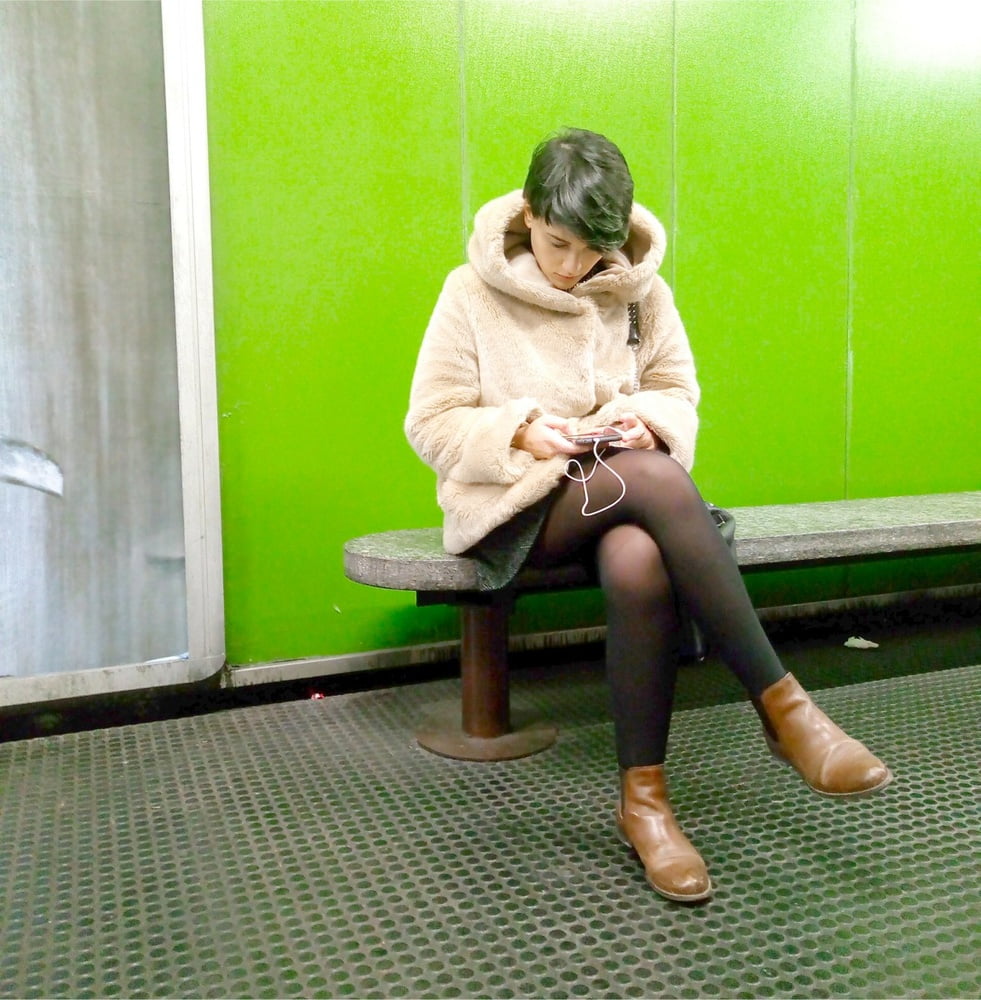 Street Pantyhose - Stations and Trains #96803411