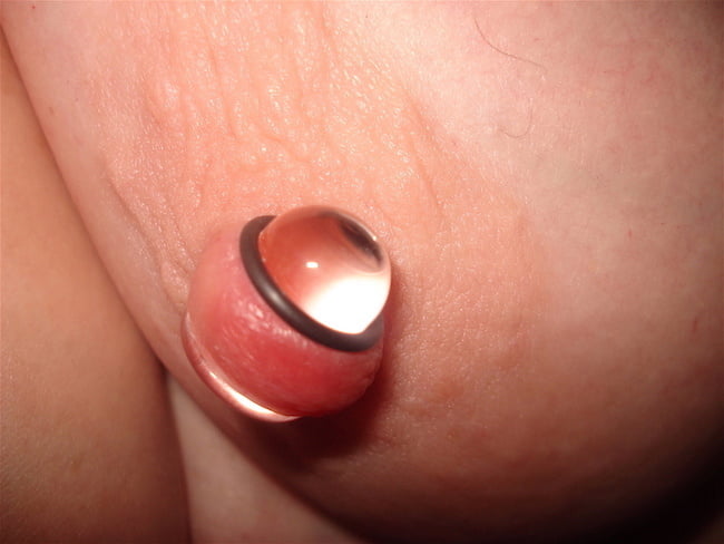 Dee&#039;s Large Gauge Nipple Piercings #95324634
