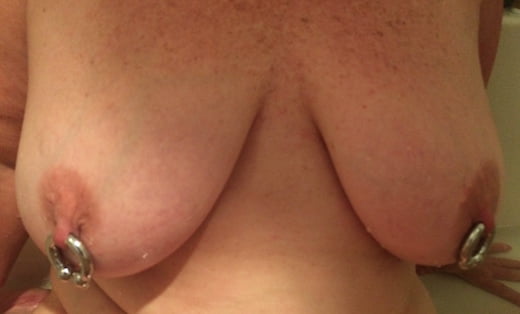 Dee&#039;s Large Gauge Nipple Piercings #95324678