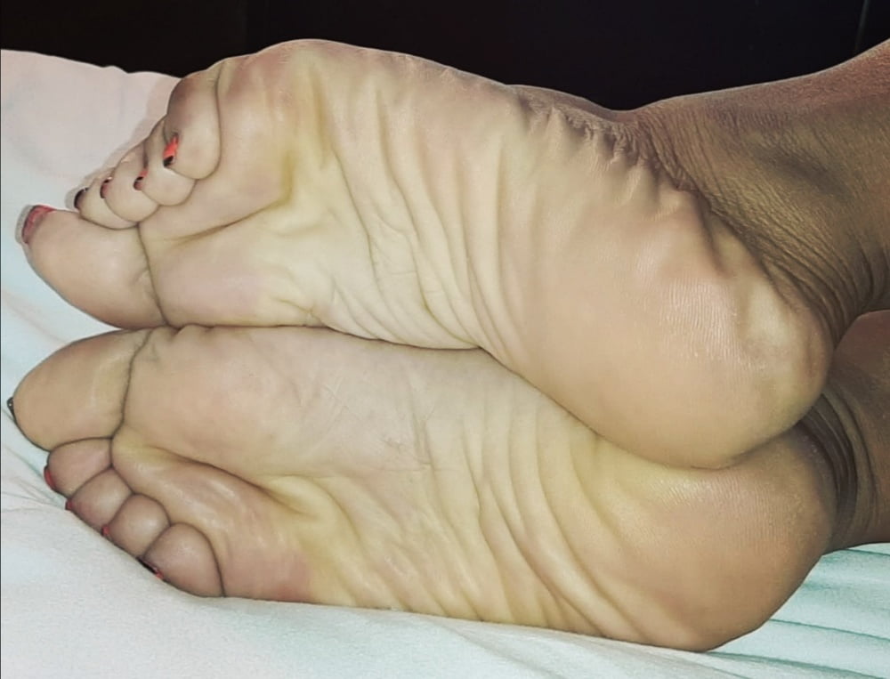 Arab wife wrinkled soles #93594577