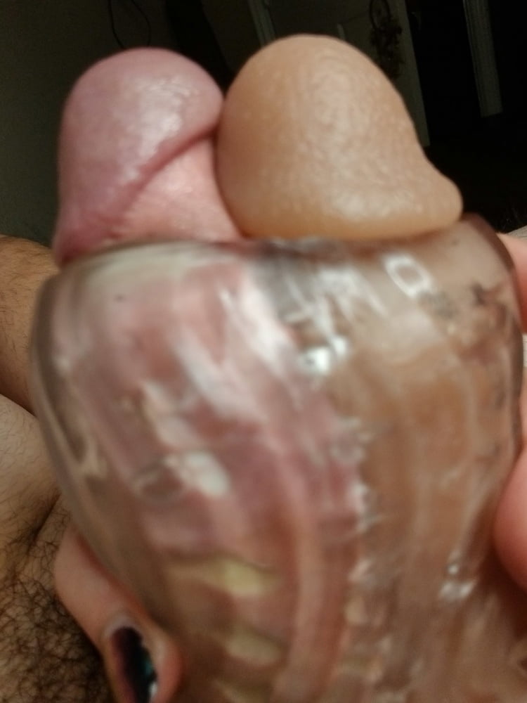 Using my favorite dildo to double penetrate a cock sleeve! #107006540