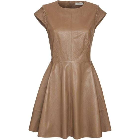 Brown Leather Dress 3 - by Redbull18 #100238279