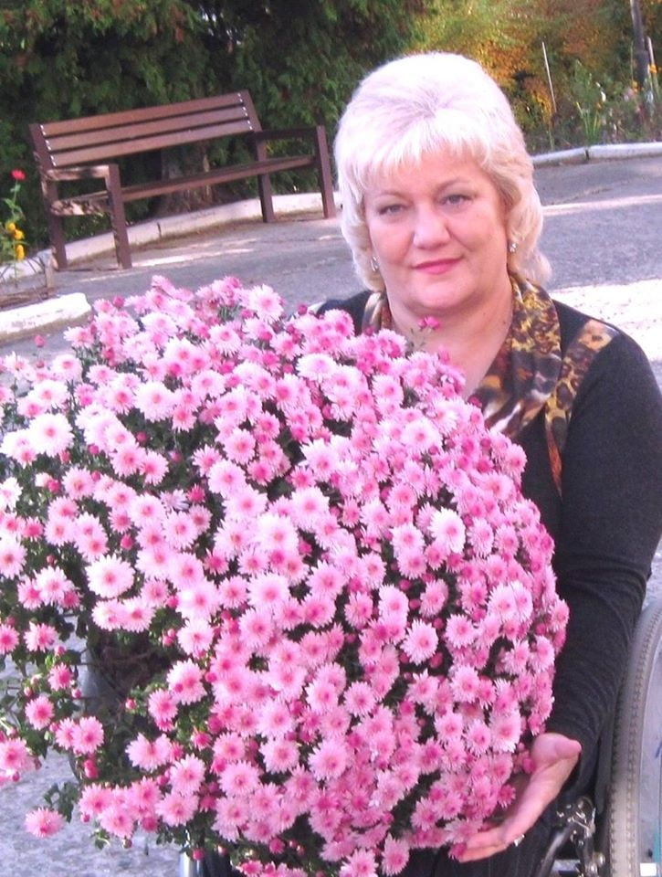 Russian Polio Lady In Her Wheel Chair 3883440