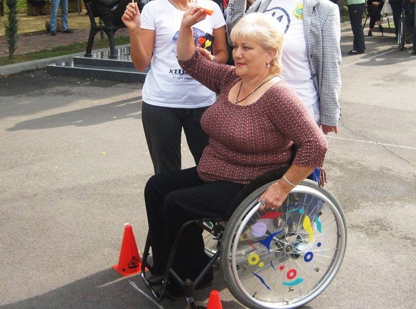 Russian Polio Lady In Her Wheel Chair 3883440