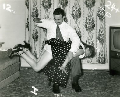 Vintage B-W Spanking #93871285