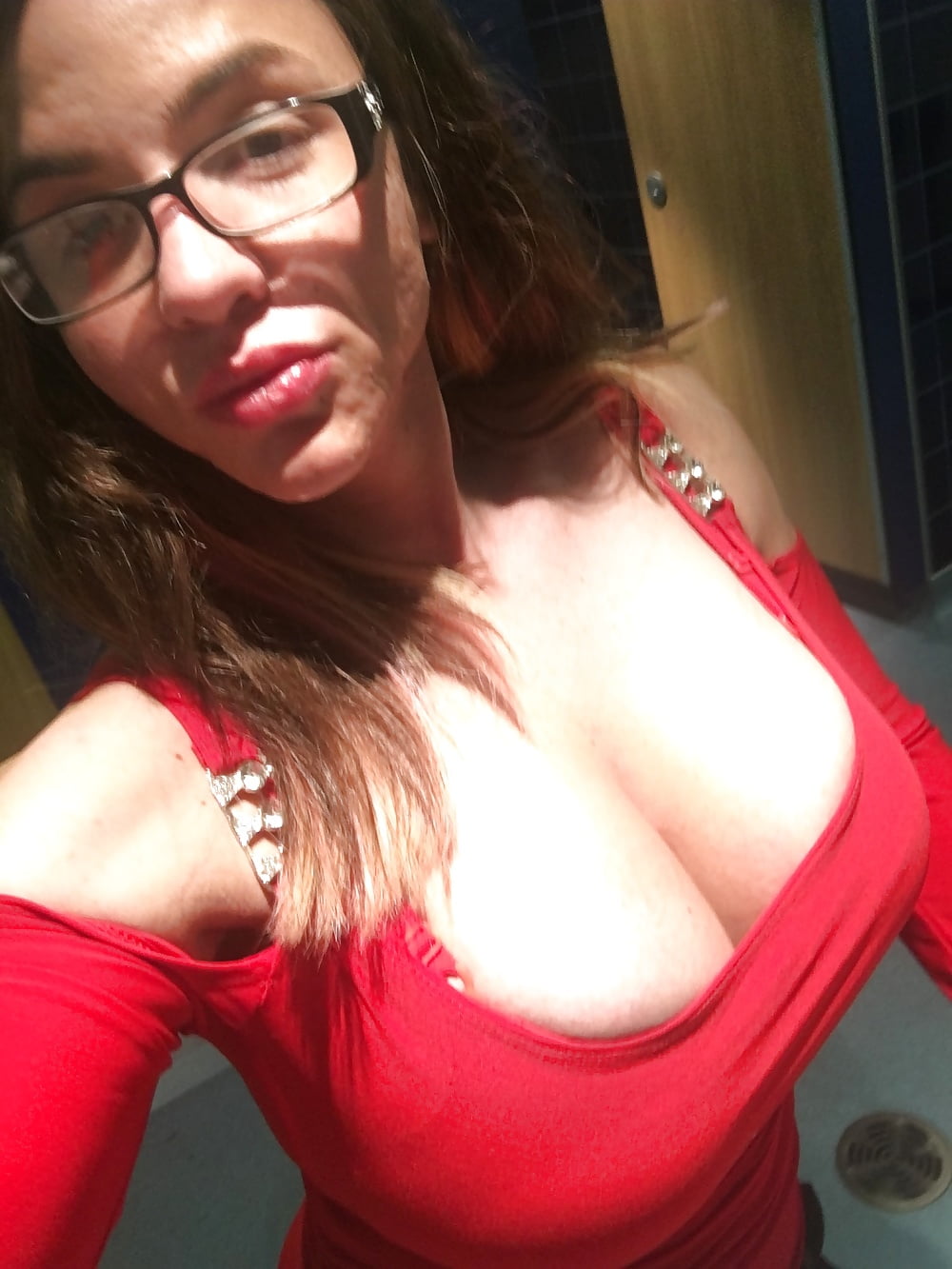 getting ready to go out clubbing with these big titties! #106659627