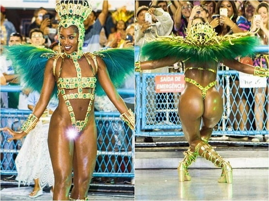ブラジルの黒檀の少女のカーニバル 2020
 #102643085