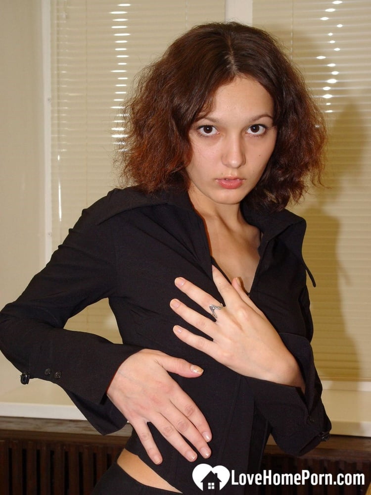 Curly babe cannot have enough of her dildo #106682606