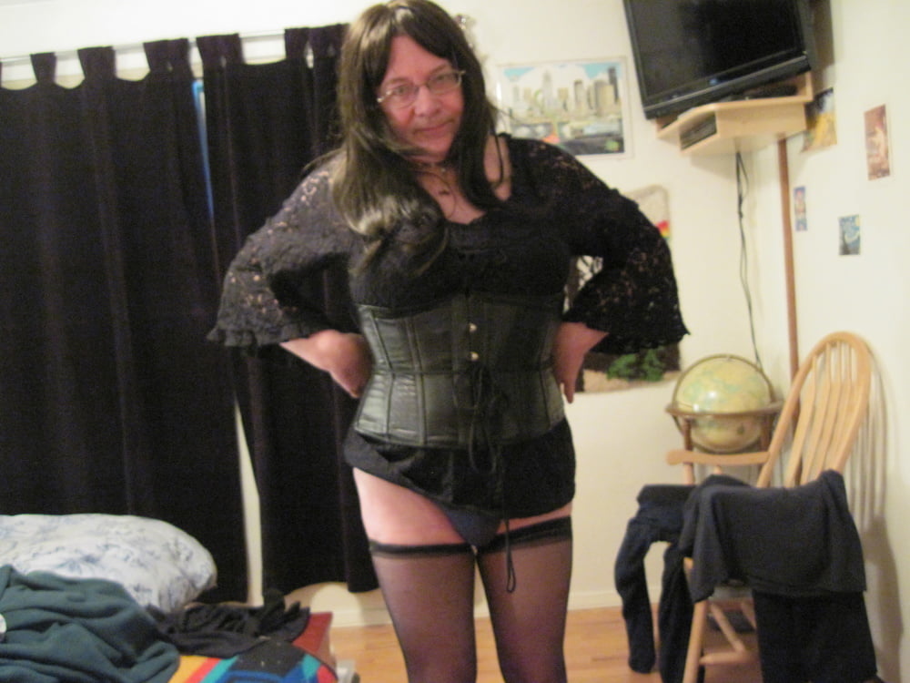Trixie as DOM, in Lace, Coset &amp; thigh highs #107166783