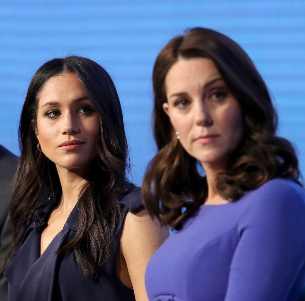 Kate Middleton &amp; Meghan Markle pulling lots of cute faces #97927642